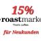 15% Gutschein roastmarket, MBW 15€, auf Kaffee &