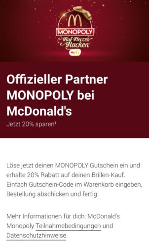  MISTER SPEX 20 % Rabattcode Coupon Gutschein 👓Brillen-Kauf