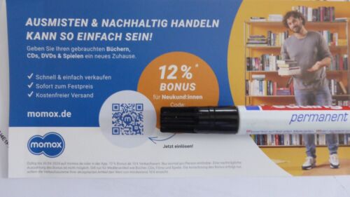  Momox  Rabattcode  Bonus 12% für Neukunden gültig bis 30.04.2024