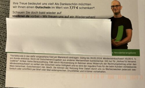  7,77€ Rabatt Gutschein Code Voelkner.de bis 26.5.2024 ab 49,99€