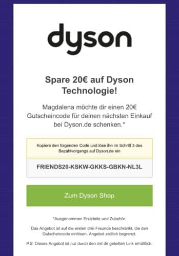 DYSON 20€ Rabattcode Code - Einfach Link Kopieren Und Code Erhalten DYSON 20€ Rabattcode Code - Einfach Link Kopieren Und Code Erhalten
