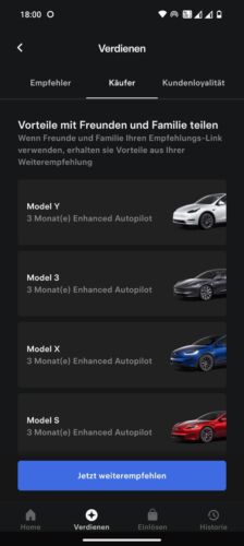  Tesla Empfehlung Code link bestellen EAP Rabatt + 20€ Cashback