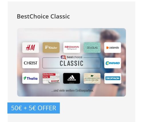  BestChoice Gutschein mit 9% Rabatt f. Zalando C&A H&M Decathlon IKEA Toom Tchibo