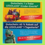Legoland Gutschein bis zu 4x60 Rabatt1x Kind freiVersand
