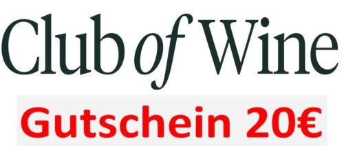  Club Of Wine 20€ Gutschein Code Rabatt, MBW 80€ für Neukunden, Wein
