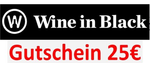  Wine In Black 25€ Gutschein Code Rabatt, MBW 100€ für Neukunden, Wein