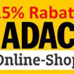 ADAC Online Shop Gutschein Code 15 Rabatt 15E MBW schnelle
