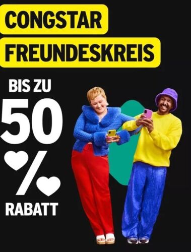 Congstar Freundeskreis Code 10% Rabatt & 20€ von mir als Auszahlung Congstar Freundeskreis Code 10% Rabatt & 20€ von mir als Auszahlung