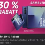 30 Gutschein Rabattcode Samsung Galaxy Fold 7 Flip 7 guenstiger