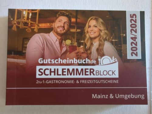  MZ Gutscheinbuch Schlemmerblock 2025 Mainz & Umgebung Mit Mobile Code Neu