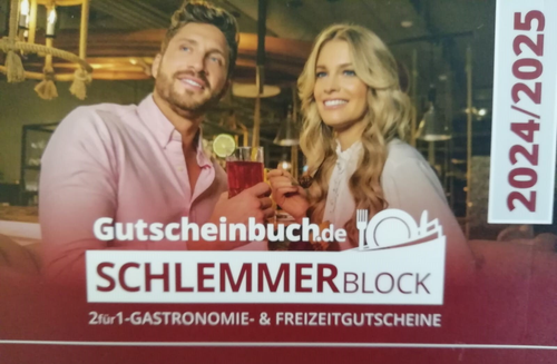  Schlemmerblock Gutscheinbuch  2025 Code über 25€ für Mobile Gutscheine