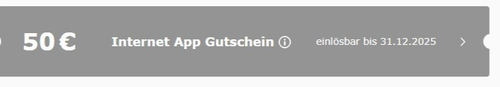 50 € CHECK24 Internet App Gutschein Code (gültig bis 31.12.2025) 50 € CHECK24 Internet App Gutschein Code (gültig bis 31.12.2025)