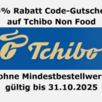 15 Rabatt Tchibo Gutschein Gutscheincode Code Non Food ohne MBW