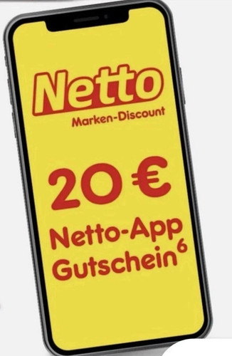  5x Netto 20€ Gutschein Digitaler Rabattcode für die Netto App (Gesamtwert 100€)