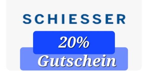  20% Schiesser Gutschein, auf Nicht-Reduzierte Artikel, MBW 65€, Schnellversand