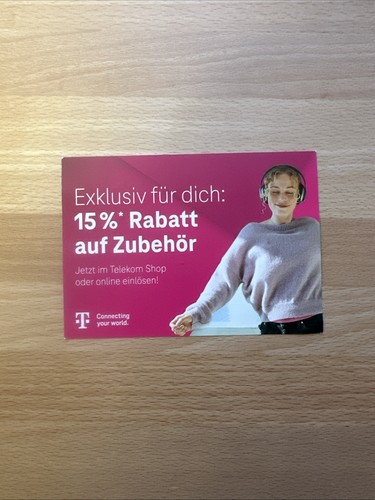 Telekom Shop 15% Rabattcode auf Zubehör (z.B. für AirPods Pro 3) Coupon Telekom Shop 15% Rabattcode auf Zubehör (z.B. für AirPods Pro 3) Coupon