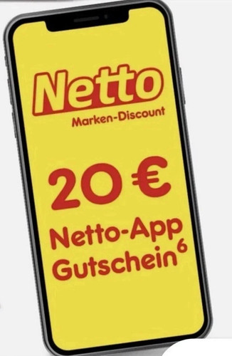 10x Netto 20€ Gutschein Digitaler Rabattcode Netto App (Ges. 200€) bis 31.12.26 10x Netto 20€ Gutschein Digitaler Rabattcode Netto App (Ges. 200€) bis 31.12.26