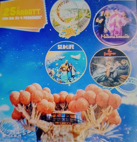  😍 25% Rabatt Gutschein /Code für 1,2,3 bis 4 Pers. Heide Park, Sea Life..😍2026