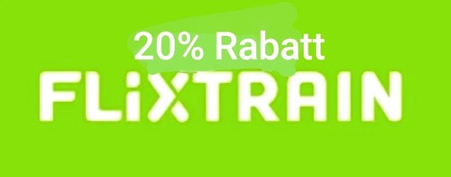   20% Flixtrain Gutschein Rabattcode ECoupon bis 02.6.2026 (nicht für FlixBus!)
