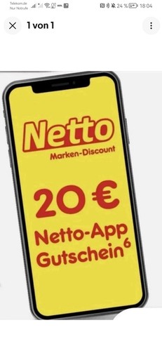 Netto 20 Gutschein - Digitaler Rabattcode für Netto App
