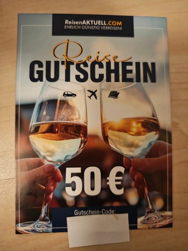  ReisenAktuell.com 50 Euro Sparen Rabatt Gutscheincode bis 30.04.2026
