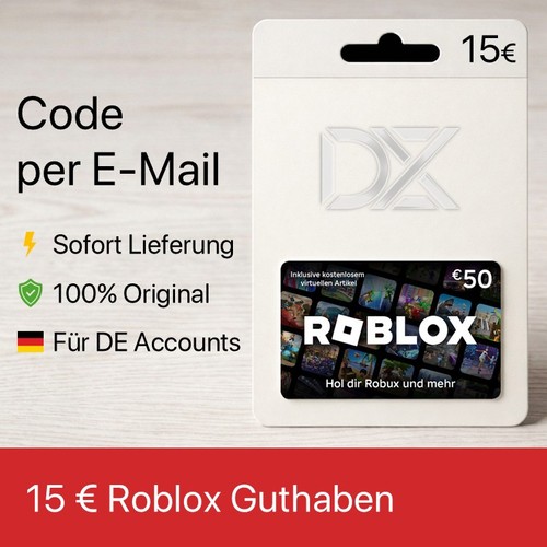  Roblox - 15€ Euro Gutschein Guthaben Code – Digital Karte | Sofort | DE